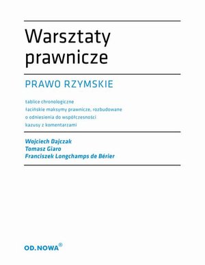 Warsztaty prawnicze. Prawo rzymskie – ebook