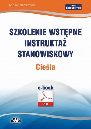 Szkolenie wstępne Instruktaż stanowiskowy Cieśla – ebook