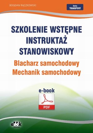 Szkolenie wstępne Instruktaż stanowiskowy Blacharz samochodowy. Mechanik samochodowy – ebook