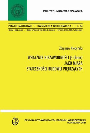 Wskaźnik niezawodności β (beta) jako miara stateczności budowli piętrzących – ebook
