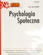 Psychologia Społeczna nr 1(6)/2008 – ebook
