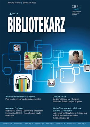 Bibliotekarz 4/2016 – ebook