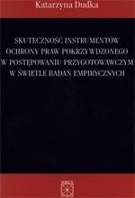 Skuteczność instrumentów ochrony praw pokrzywdzonego w postępowaniu przygotowawczym w świetle badań empirycznych – ebook