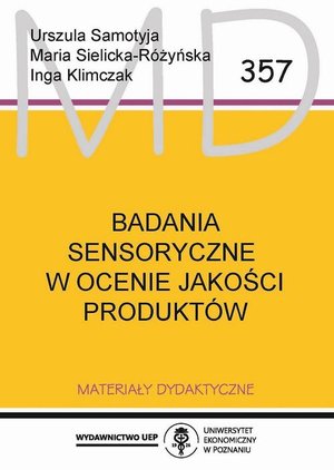 Badania sensoryczne w ocenie jakości produktów – ebook