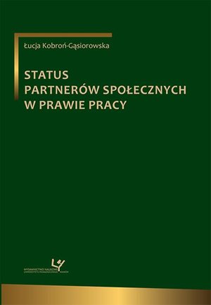 Status partnerów społecznych w prawie pracy – ebook