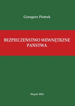 Bezpieczeństwo wewnętrzne państwa – ebook