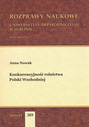 Konkurencyjność rolnictwa Polski Wschodniej – ebook