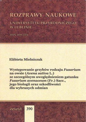 Występowanie grzybów rodzaju Fusarium – ebook