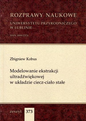 Modelowanie ekstrakcji ultradźwiękowej w układzie ciecz-ciało stałe – ebook