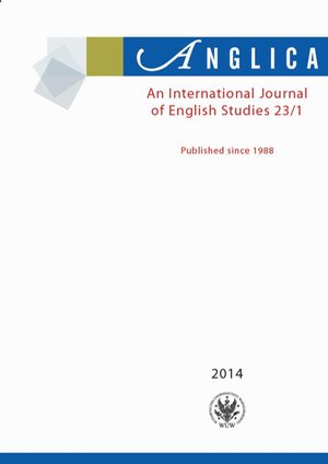 Anglica. An International Journal of English Studies 2014 23/1 – ebook