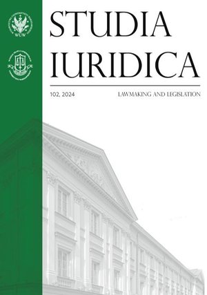 Studia Iuridica, nr 102: Lawmaking and Legislation – ebook