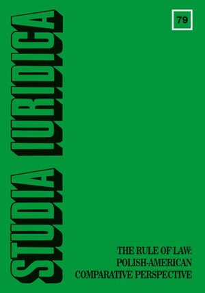 Studia Iuridica, nr 79: The Rule of Law: Polish-American Comparative Perspective – ebook