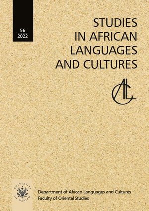 Studies in African Languages and Cultures. Volumen 56 (2022) – ebook