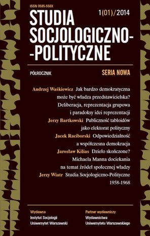 Studia Socjologiczno-Polityczne 2014/1 (1) – ebook