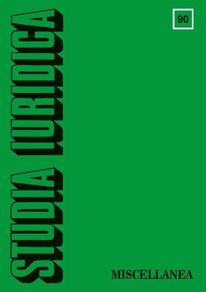 Studia Iuridica, nr 90: Miscellanea – ebook