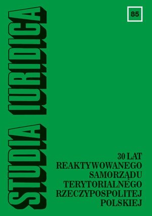 Studia Iuridica, nr 85: 30 lat reaktywowanego samorządu terytorialnego Rzeczypospolitej Polskiej – ebook