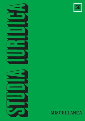 Studia Iuridica, nr 58: Miscellanea – ebook