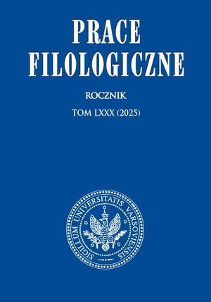 Literaturoznawstwo, językoznawstwo: Prace Filologiczne LXXX – ebook