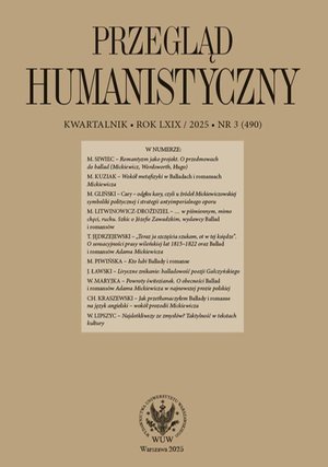 Literaturoznawstwo, językoznawstwo: Przegląd Humanistyczny 2025/3 (490) – ebook