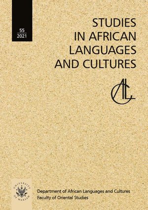 Studies in African Languages and Cultures. Volumen 55 (2021) – ebook