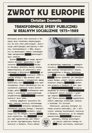 Zwrot ku Europie: Transformacje sfery publicznej w realnym socjalizmie 1975-1989 – ebook