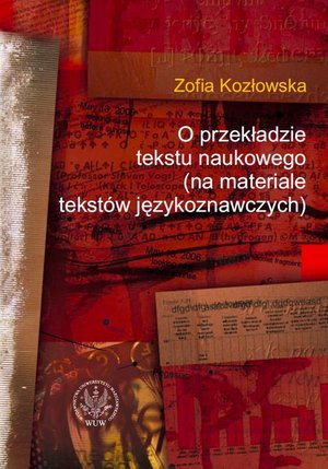 O przekładzie tekstu naukowego: (na materiale tekstów językoznawczych) – ebook