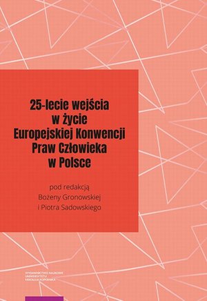 25-lecie wejścia w życie Europejskiej Konwencji Praw Człowieka w Polsce – ebook