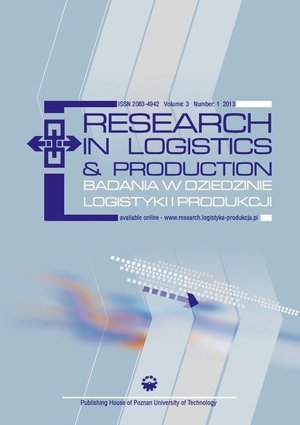 Research in Logistics & Production - Badania w dziedzinie logistyki i produkcji, Vol. 3, No. 1, 2013 – ebook