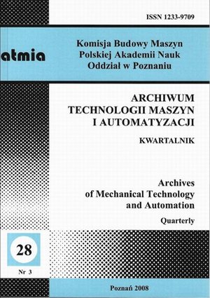 Archiwum Technologii Maszyn i Automatyzacji 28/3 – ebook