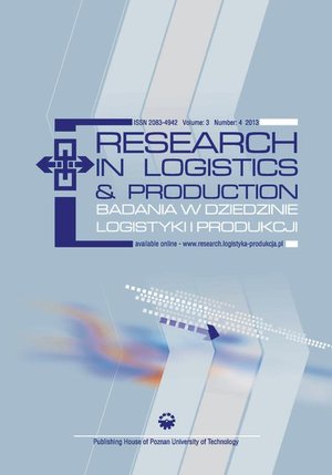 Research in Logistics & Production - Badania w dziedzinie logistyki i produkcji, Vol. 3, No. 4, 2013 – ebook