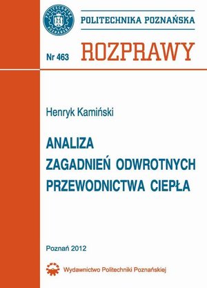 Analiza zagadnień odwrotnych przewodnictwa ciepła – ebook