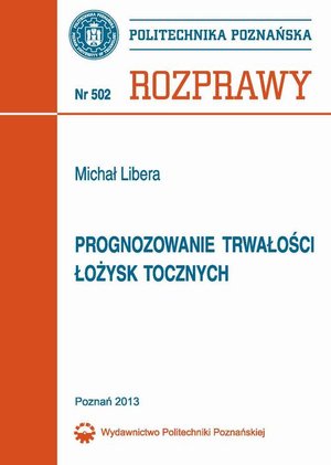 Prognozowanie trwałości łożysk tocznych – ebook
