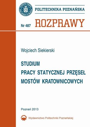 Studium pracy statycznej przęseł mostów kratownicowych – ebook