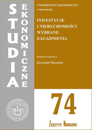 Studia Ekonomiczne. Inwestycje i nieruchomości. Wybrane zagadnienia. SE 74 – ebook