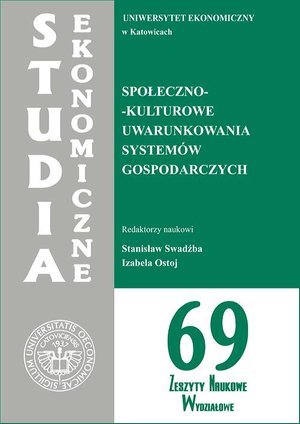 Społeczno-kulturowe uwarunkowania systemów gospodarczych. SE 69 – ebook