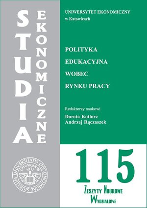 Studia Ekonomiczne. Polityka edukacyjna wobec rynku pracy. SE 115 – ebook