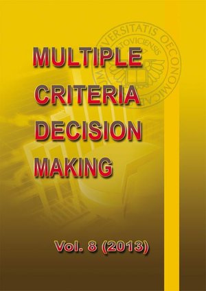 Multiple Criteria Decision Making vol.8 (2013) – ebook