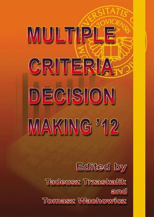 Multiple Criteria Decision Making '12 – ebook