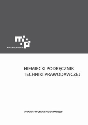 Niemiecki podręcznik techniki prawodawczej – ebook