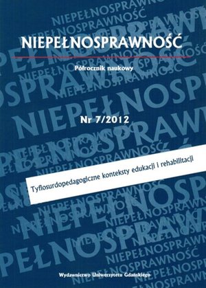 Niepełnosprawność, Nr 7. Tyflosurdopedagogiczne konteksty edukacji i rehabilitacji – ebook