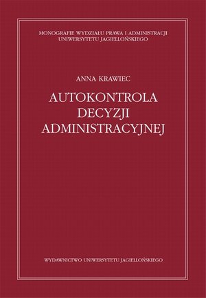 Autokontrola decyzji administracyjnej – ebook