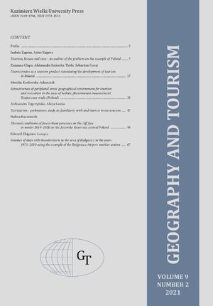 Geography and Tourism 2021, volume 9 number 2 – ebook