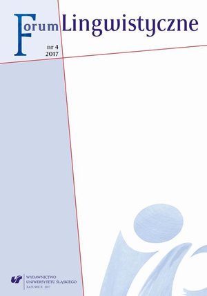 Forum Lingwistyczne 2017, nr 4 – ebook