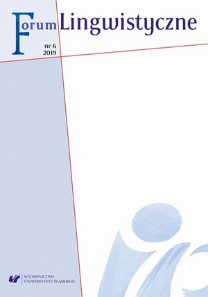 Forum Lingwistyczne 2019, nr 6 – ebook