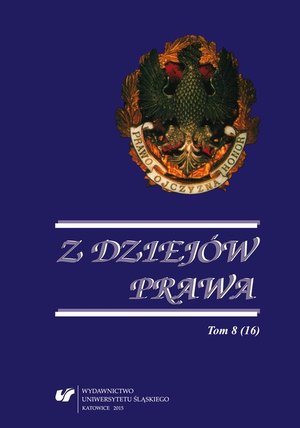 Z Dziejów Prawa. T. 8 (16) – ebook