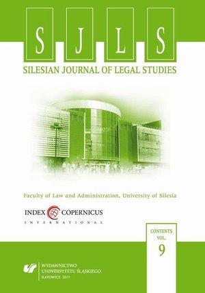 Silesian Journal of Legal Studies. Vol. 9 – ebook