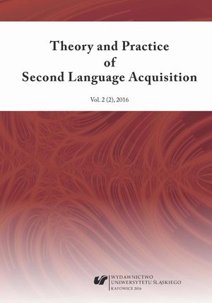 Theory and Practice of Second Language Acquisition 2016. Vol. 2 (2) – ebook