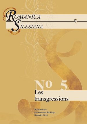 Romanica Silesiana. No 5: Les transgressions – ebook