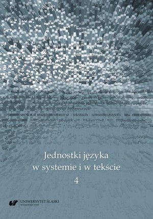 Jednostki języka w systemie i w tekście 4 – ebook