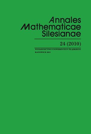 Annales Mathematicae Silesianae. T. 24 (2010) – ebook